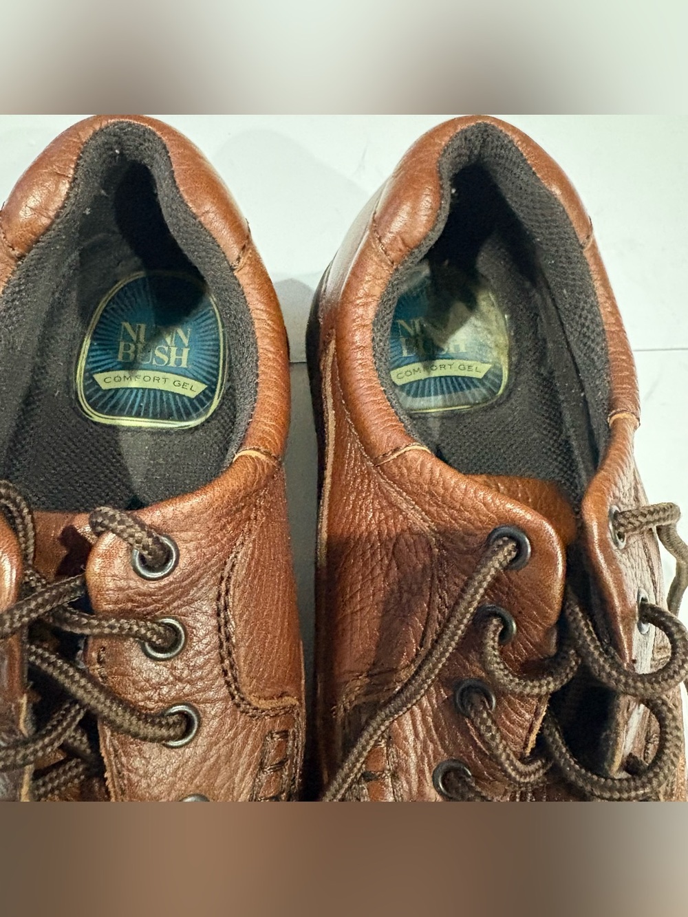 Nunn Bush Men’s 11.5 M Brown Genuine Leather Comfort Gel Oxford Shoes 83890 - Picture 3 of 11